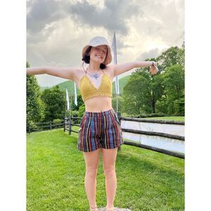 Color Of Heat Unisex Handmade Cotton Shorts, Size Medium